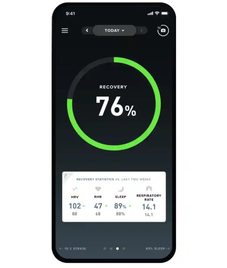WHOOP tracks your respiratory rate while you sleep, and uses it to help calculate your daily Recovery.