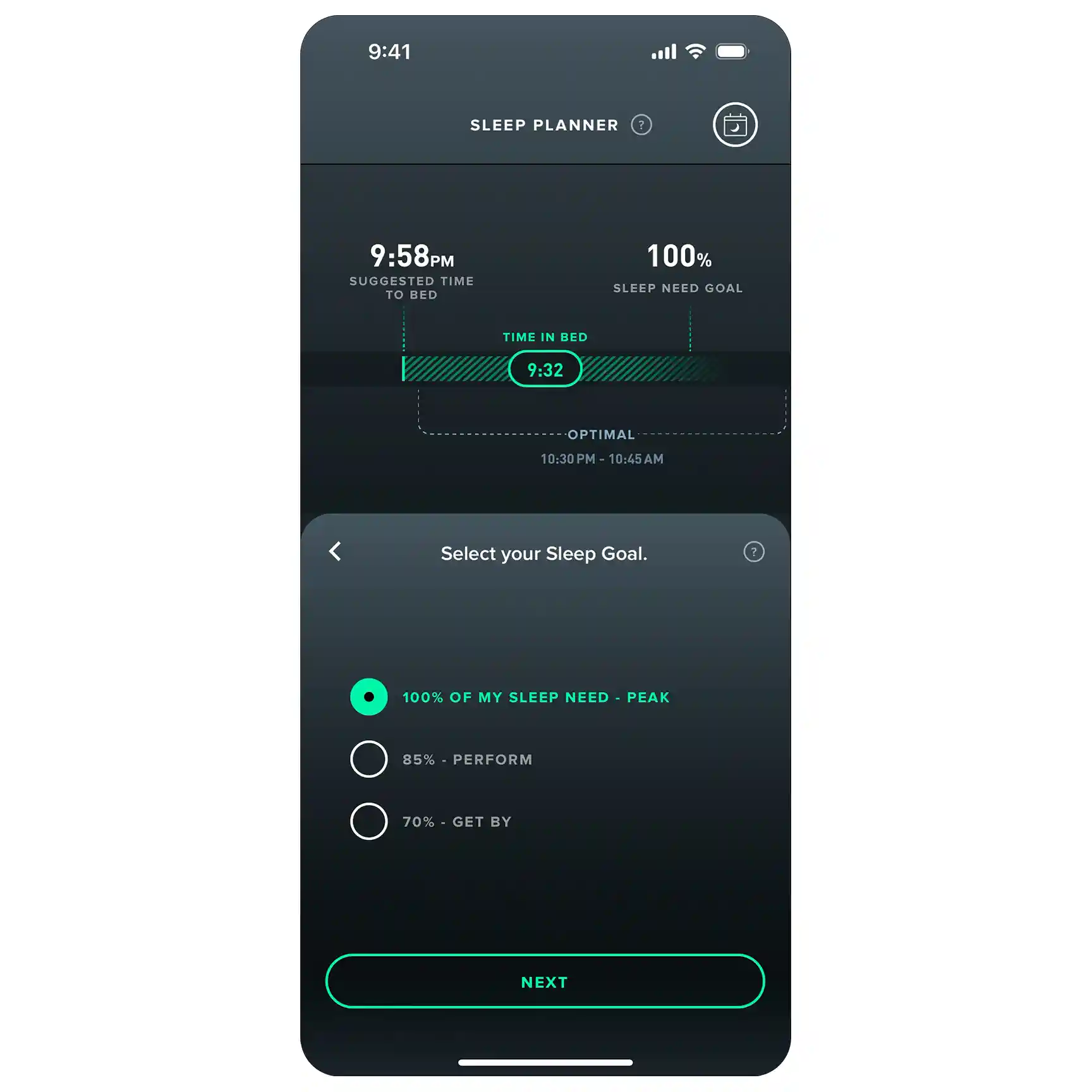 whoop sleep coach latest alarm