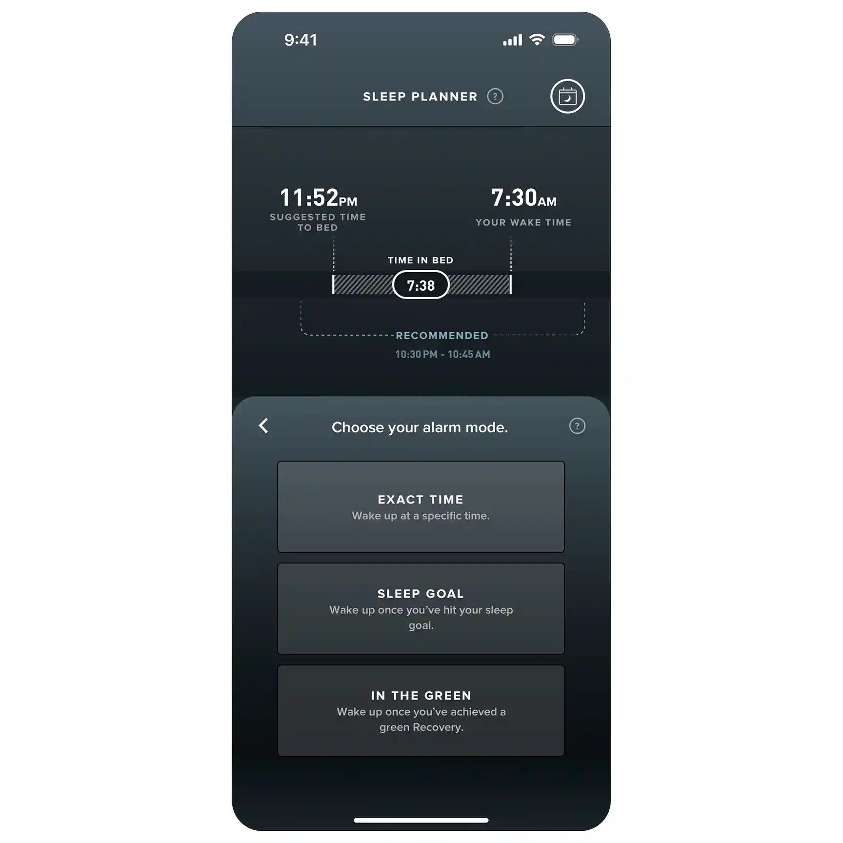 whoop 4.0 haptic alarm